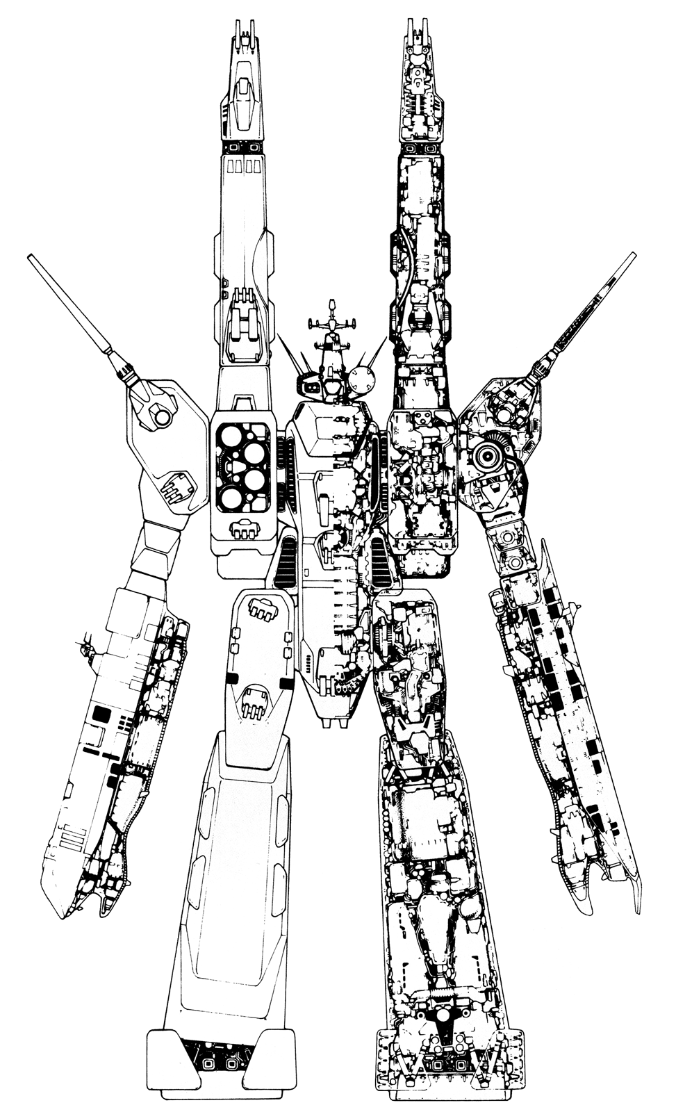 Line art of the SDF-1